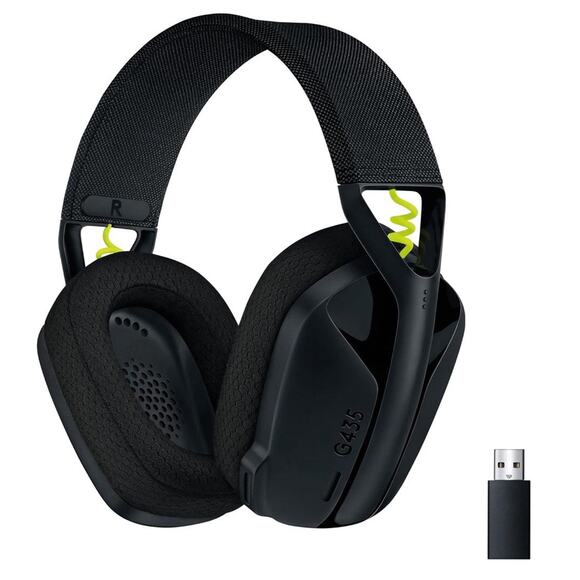 Logitech G435 Wireless Gaming Headset - Black/Neon Yellow